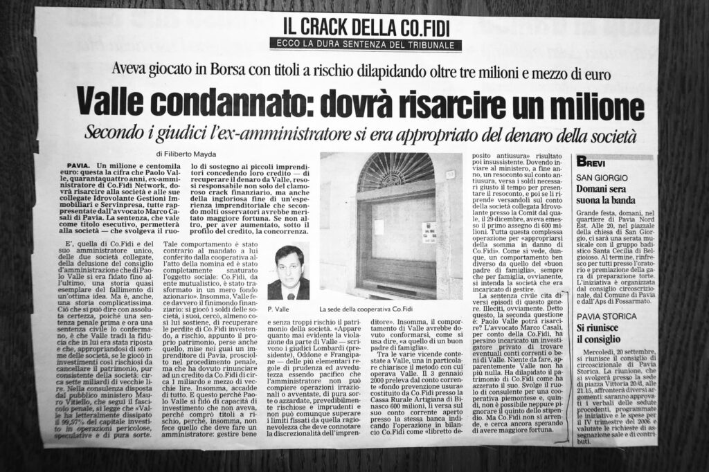 Articolo di giornale su Currenti Investigazioni Pavia foto 3